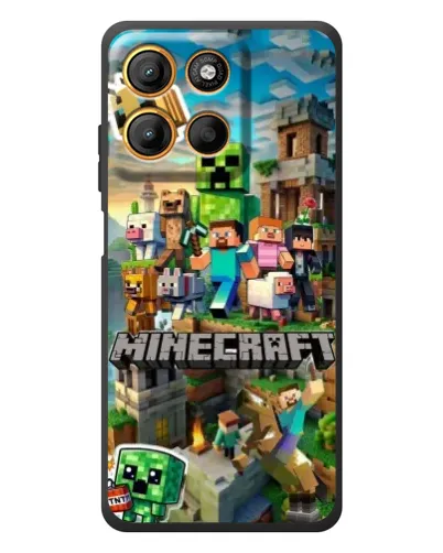 Чохол для Motorola Edge 60 Neo з картинкою «Замок Minecraft»