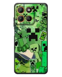 Чохол для Motorola Edge 60 Neo з картинкою «Кріпери Minecraft»