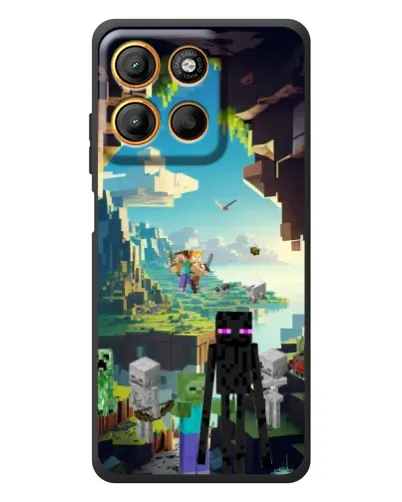 Чохол для Motorola Edge 60 Neo з картинкою «Ендермен у лісі»