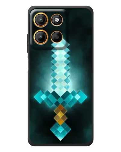 Чохол для Motorola Edge 60 Neo з картинкою «Алмазний меч неон»