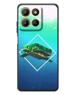 Чохол для Motorola Edge 60 Neo з картинкою «Черепаха Minecraft»