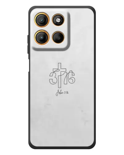 Чохол для Motorola Edge 60 Neo з картинкою «Івана 3:16 Хрест»
