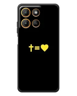 Чохол для Motorola Edge 60 Neo з картинкою «Серце та Хрест»