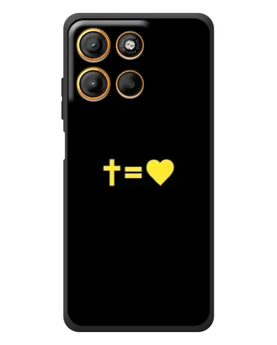 Чохол для Motorola Edge 60 Neo з картинкою «Серце та Хрест»