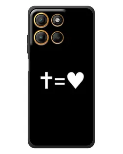 Чохол для Motorola Edge 60 Neo з картинкою «Хрест та Серце»
