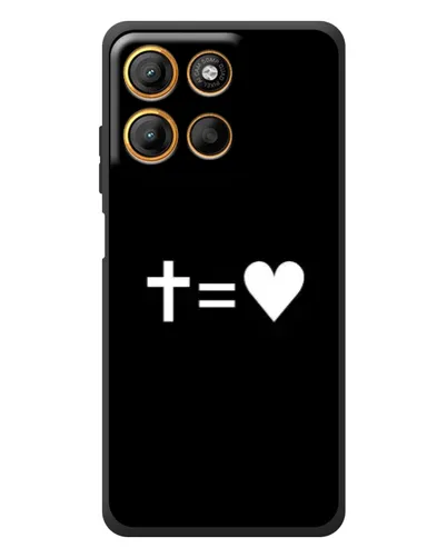 Чохол для Motorola Edge 60 Neo з картинкою «Хрест та Серце»