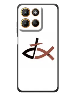 Чохол для Motorola Edge 60 Neo з картинкою «Риба та хрест»