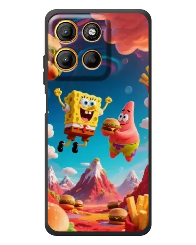 Чохол для Motorola Edge 60 Neo з картинкою «Космічний фастфуд»