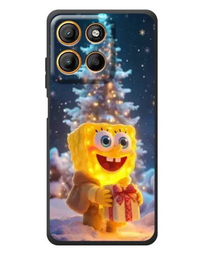 Чохол для Motorola Edge 60 Neo з картинкою «Різдвяний Спанч Боб»