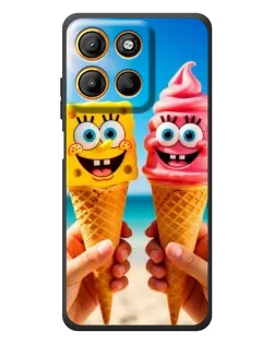 Чохол для Motorola Edge 60 Neo з картинкою «Спанч Боб морозиво»