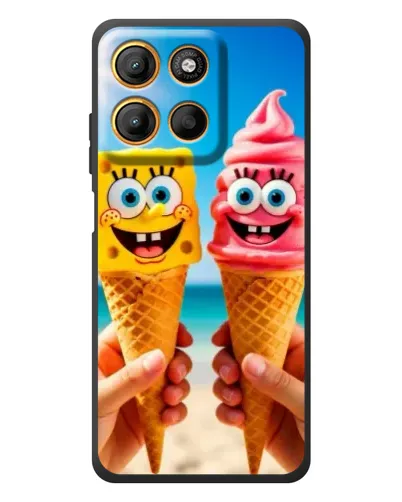 Чохол для Motorola Edge 60 Neo з картинкою «Спанч Боб морозиво»