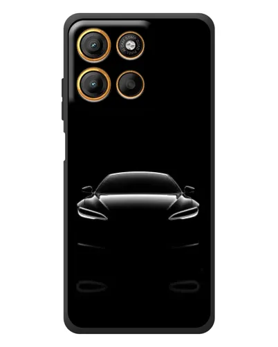 Чохол для Motorola Edge 60 Neo з картинкою «Силует Tesla Night»