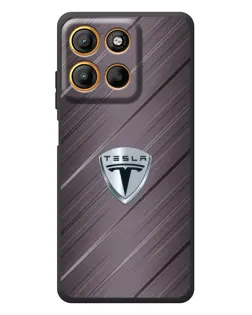 Чохол для Motorola Edge 60 Neo з картинкою «Металева текстура Tesla»