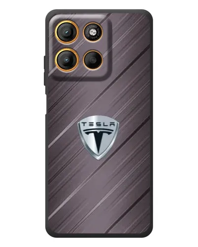 Чохол для Motorola Edge 60 Neo з картинкою «Металева текстура Tesla»