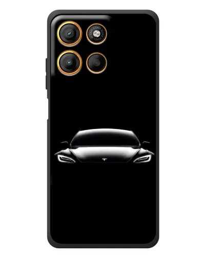 Чохол для Motorola Edge 60 Neo з картинкою «Фари Tesla Night»