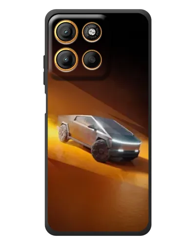 Чохол для Motorola Edge 60 Neo з картинкою «Cybertruck у пустелі»