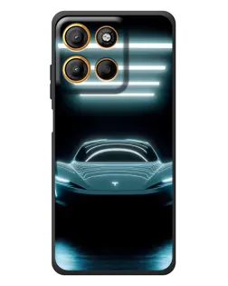 Чохол для Motorola Edge 60 Neo з картинкою «Tesla в неоні»