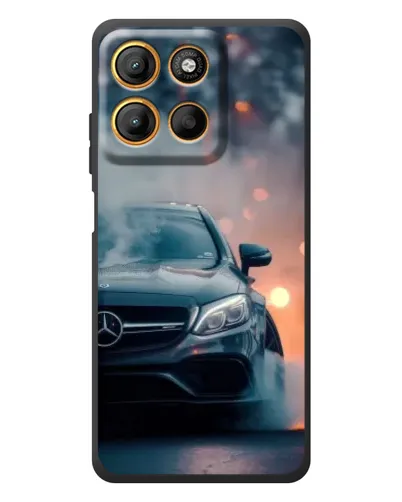 Чохол для Motorola Edge 60 Neo з картинкою «Mercedes — нічне місто»