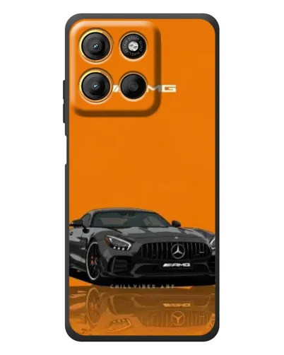 Чохол для Motorola Edge 60 Neo з картинкою «Помаранчевий Mercedes AMG»