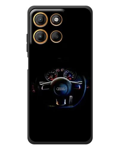 Чохол для Motorola Edge 60 Neo з картинкою «Салон Audi — кермо»