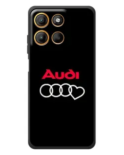 Чохол для Motorola Edge 60 Neo з картинкою «Логотип Audi Heart»