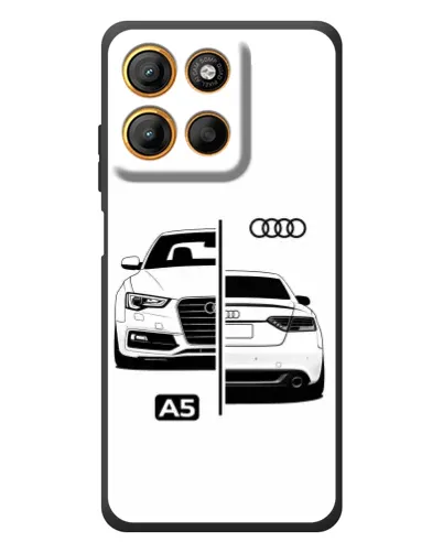Чохол для Motorola Edge 60 Neo з картинкою «Audi — контрастний дизайн»