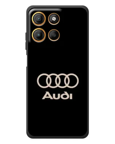 Чохол для Motorola Edge 60 Neo з картинкою «Audi — золотий логотип»