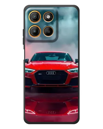 Чохол для Motorola Edge 60 Neo з картинкою «Audi RS — червоний стиль»