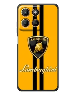 Чохол для Motorola Edge 60 Neo з картинкою «Lamborghini Stripe жовтий»