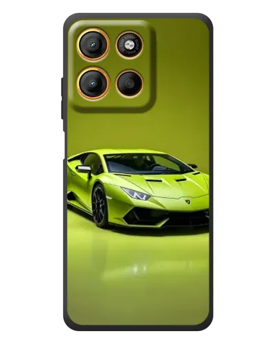 Чохол для Motorola Edge 60 Neo з картинкою «Салатовий Lamborghini Huracan»