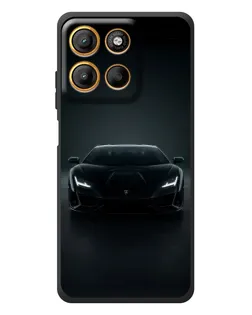 Чохол для Motorola Edge 60 Neo з картинкою «Чорний Lamborghini Aventador»