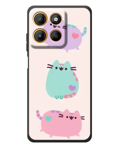 Чехол для Motorola Edge 60 Neo с картинкой «Pusheen трио» Чехол для Motorola Edge 60 Neo с картинкой «Pusheen трио»