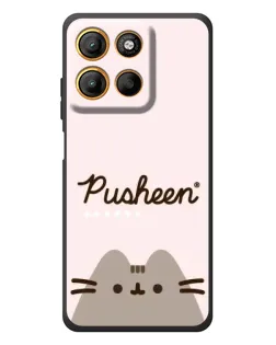 Чехол для Motorola Edge 60 Neo с картинкой «Pusheen логотип»