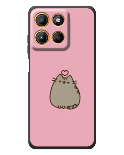 Чехол для Motorola Edge 60 Neo с картинкой «Pusheen сердце» Чехол для Motorola Edge 60 Neo с картинкой «Pusheen сердце»