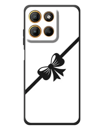 Чехол для Motorola Edge 60 Neo с картинкой «Диагональный бант»