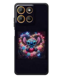 Чохол для Motorola Edge 60 Neo з картинкою «Stitch у квітах»