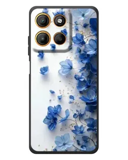 Чохол для Motorola Edge 60 Neo з картинкою «Блакитний квітковий каскад»