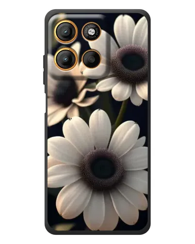 Чохол для Motorola Edge 60 Neo з картинкою «Білі маргаритки макро»