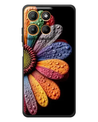Чохол для Motorola Edge 60 Neo з картинкою «Райдужна квітка»
