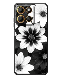 Чохол для Motorola Edge 60 Neo з картинкою «Монохромні айстри»