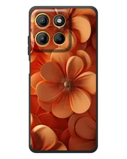 Чохол для Motorola Edge 60 Neo з картинкою «Помаранчева макро квітка»