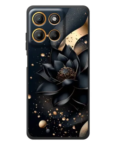 Чохол для Motorola Edge 60 Neo з картинкою «Чорний лотос»