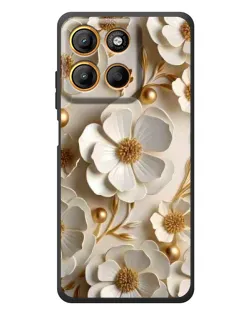 Чохол для Motorola Edge 60 Neo з картинкою «Білі паперові квіти»