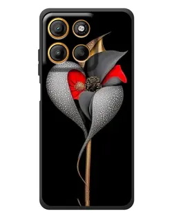 Чохол для Motorola Edge 60 Neo з картинкою «Срібна фантазійна квітка»
