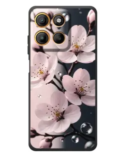 Чохол для Motorola Edge 60 Neo з картинкою «Ніжня сакура та краплі»
