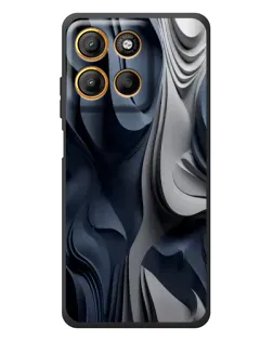 Чохол для Motorola Edge 60 Neo з картинкою «Об'ємні сині складки»