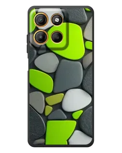 Чохол для Motorola Edge 60 Neo з картинкою «Яскрава неонова галька»