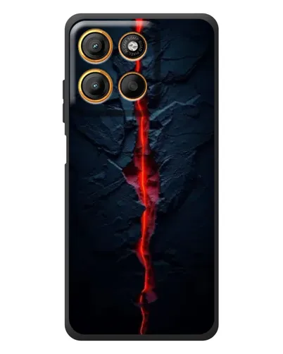 Чохол для Motorola Edge 60 Neo з картинкою «Червона лавова тріщина»