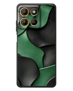 Чохол для Motorola Edge 60 Neo з картинкою «Зелені шкіряні хвилі»