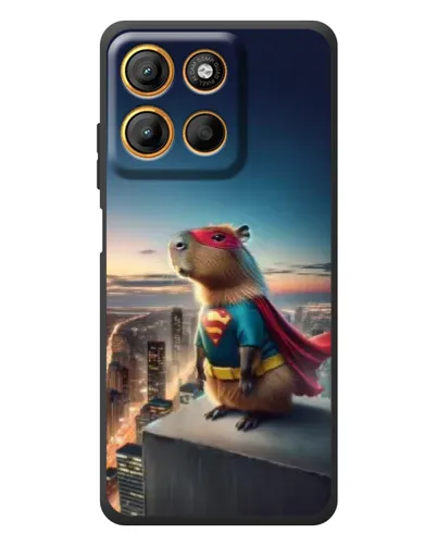 Чохол для Motorola Edge 60 Neo з картинкою «Капі-мен супергерой»